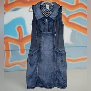 Chic Navy Sleeveless mini dress